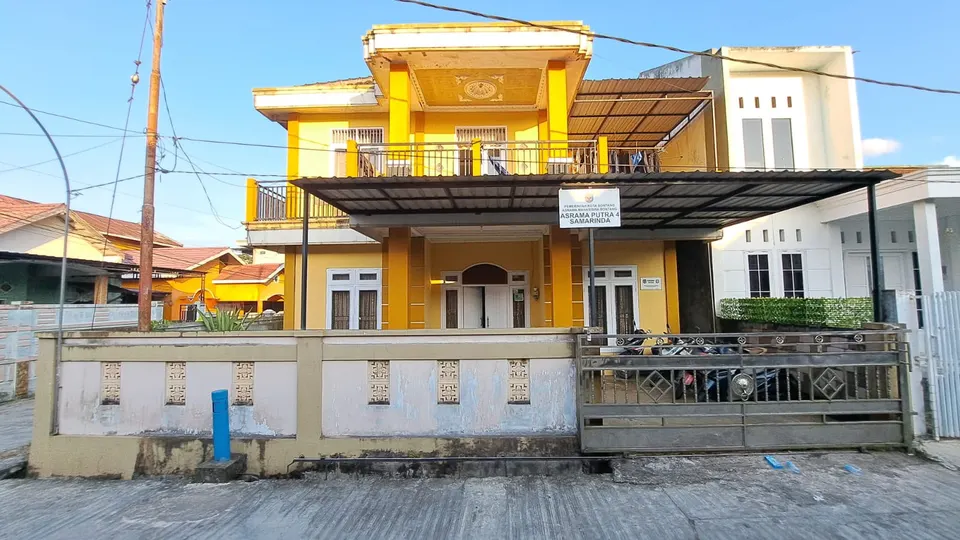 Tampak depan Asrama Putra Seberang HMB Cabang Samarinda